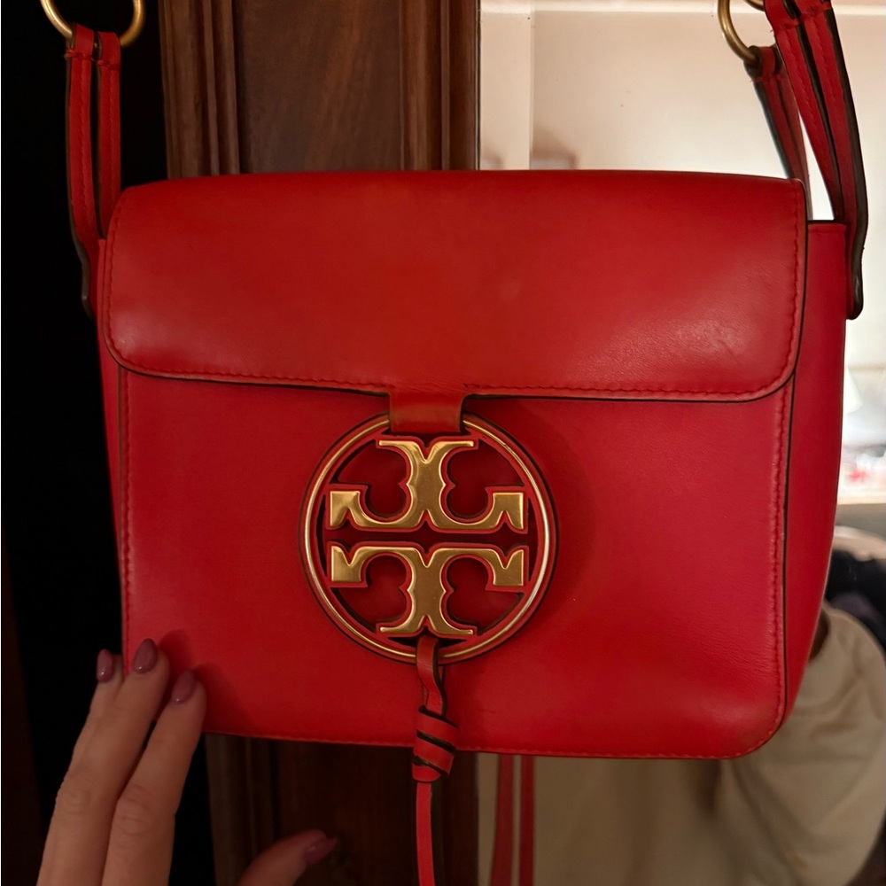 Tory Burch Miller Metal Crossbody Bag in Bright Samba - Picture 2 of 7